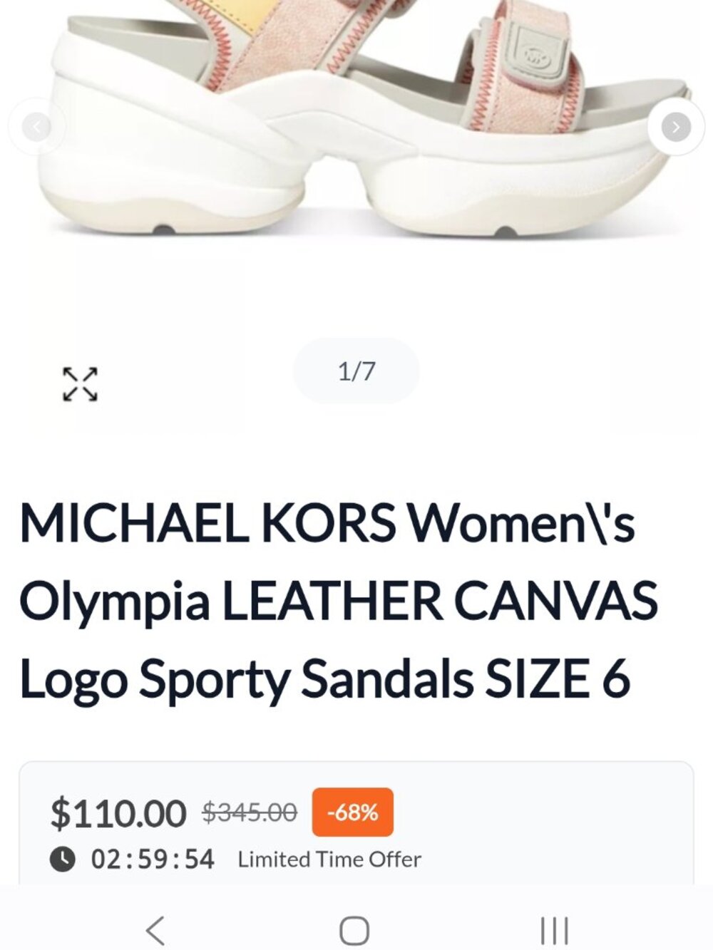 Women's Olympia Logo Sporty Sandals